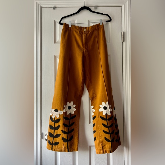 Big Bud Press - Big Daisy Printstamp Western Pants - Picture 2 of 6